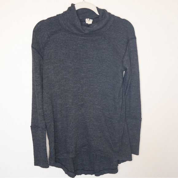 Free People Split Back Turtleneck Sweater - Picture 2 of 6